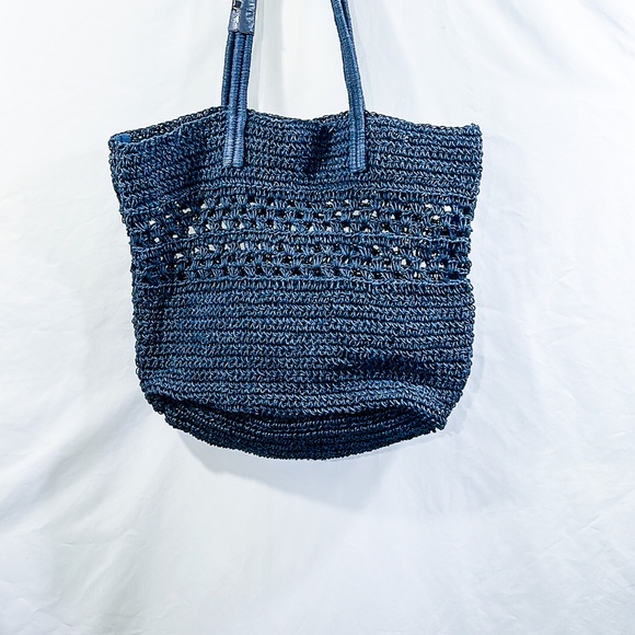 J. Jill Women's Navy Blue Woven Crochet Tote
Shoulder Bag - Picture 2 of 6